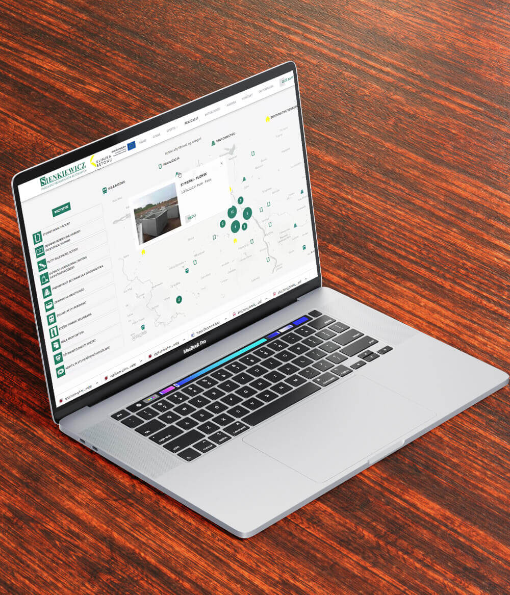 Mapa realizaji i karty katalogowe PDF dla Craft CMS