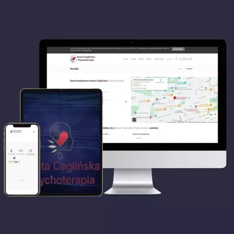 Strona internetowa WordPress dla psychologa i wideoanimacja