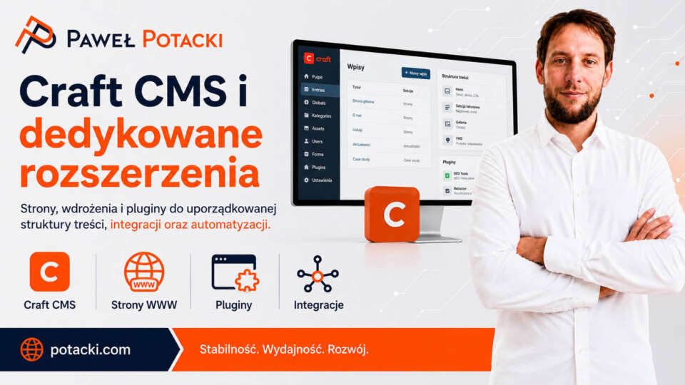 Craft CMS i dedykowane rozszerzenia: strony internetowe, pluginy oraz integracje