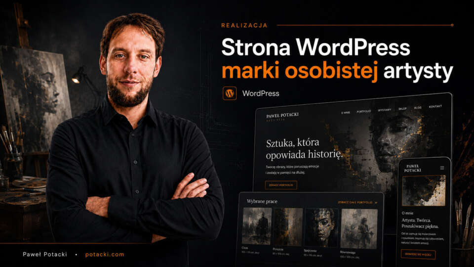 Portfolio artysty wizualnego w WordPressie | Paweł Potacki