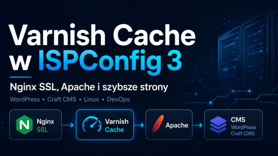Varnish Cache w ISPConfig 3 z Nginx SSL i Apache Architektura Varnish Cache w ISPConfig 3 z Nginx SSL, Apache, WordPressem i Craft CMS